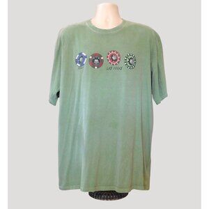 Crazy Shirts Kliban Cat Las Vegas Tee shirt XL Green Short Sleeve 100% Cotton